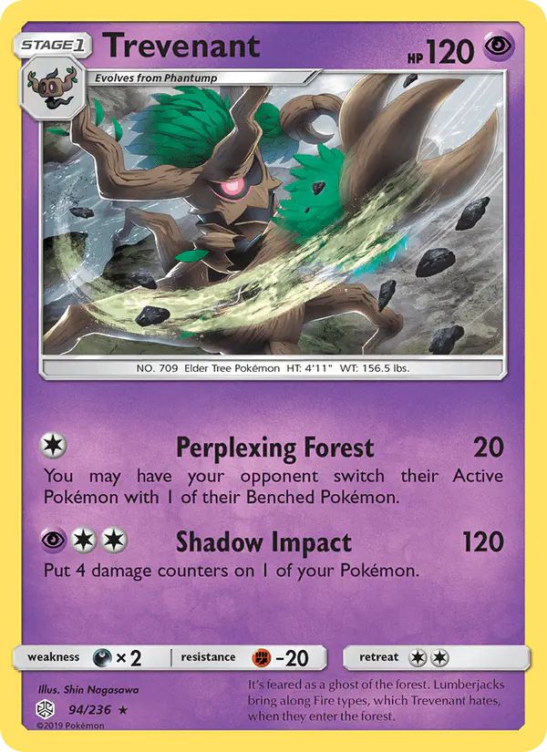 Carta Trevenant 94/236 de Cosmic Eclipse