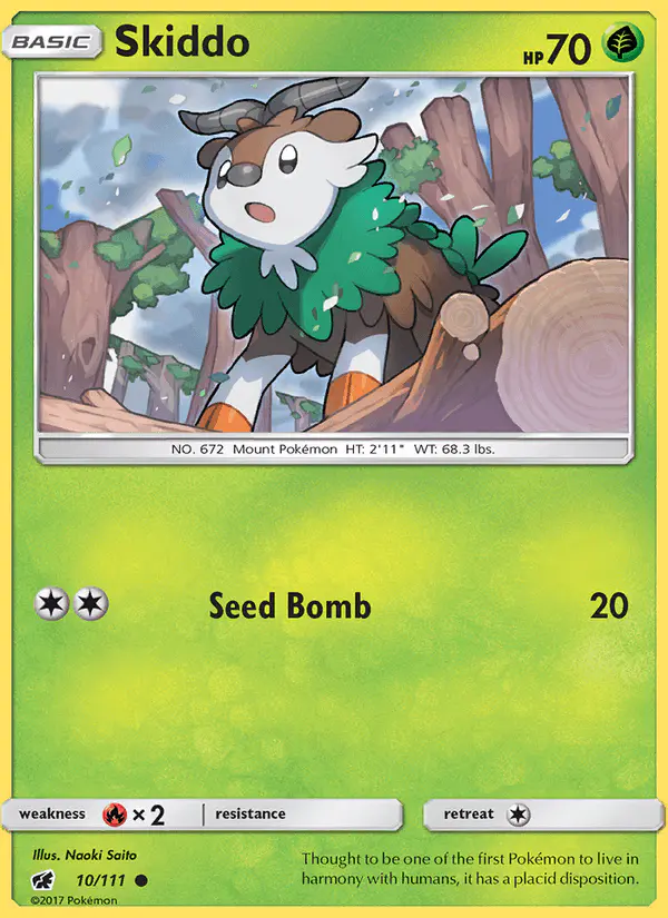 Carta Skiddo 10/111 de Crimson Invasion