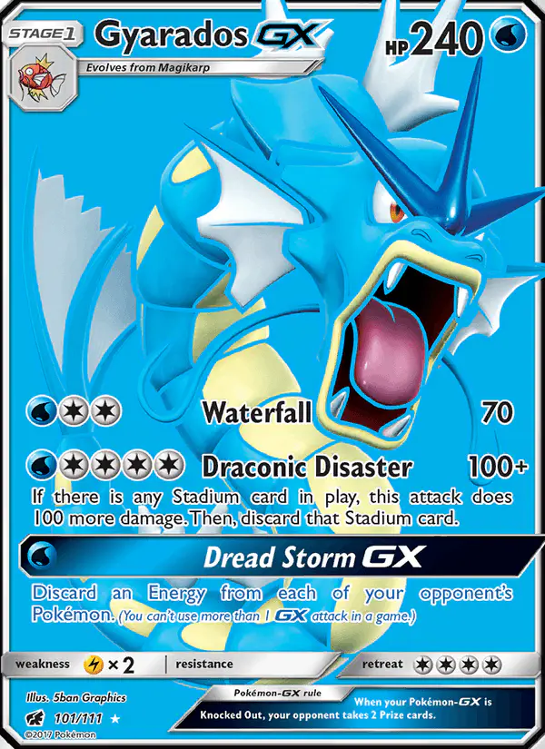 Carta Gyarados GX 101/111 de Crimson Invasion