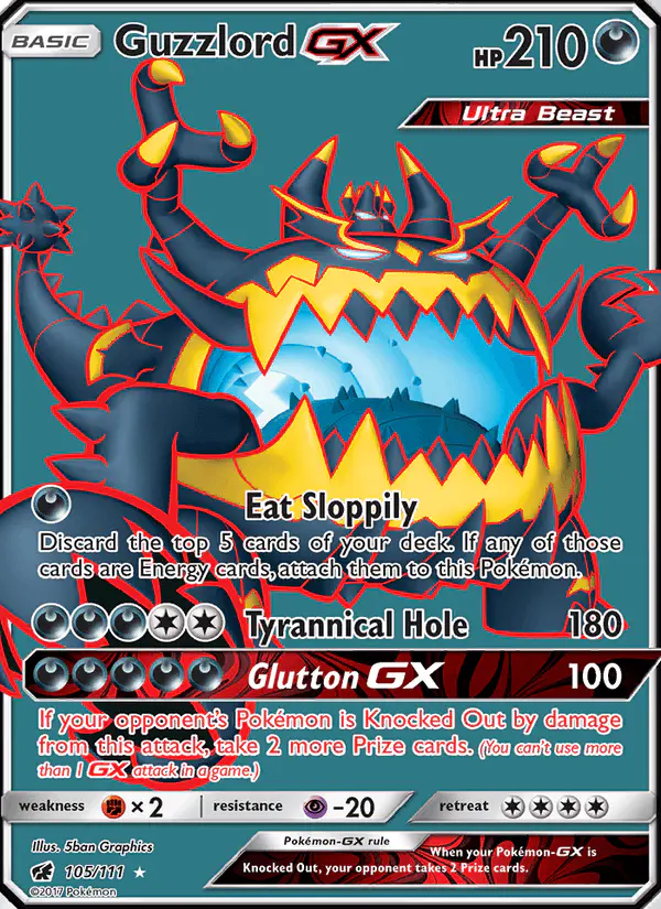 Carta Guzzlord GX 105/111 de Crimson Invasion