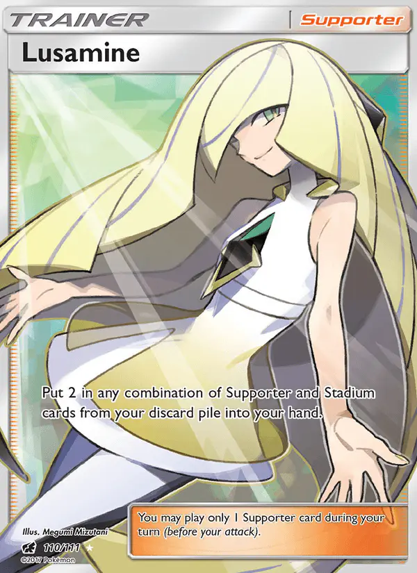 Carta Lusamine 110/111 de Crimson Invasion