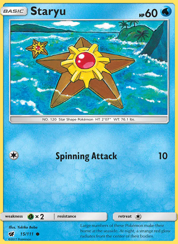 Carta Staryu 15/111 de Crimson Invasion