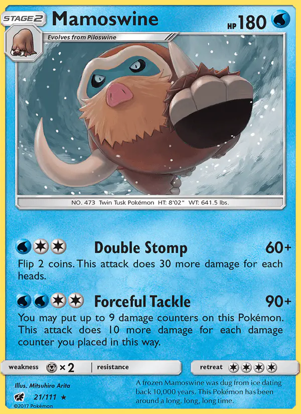 Carta Mamoswine 21/111 de Crimson Invasion