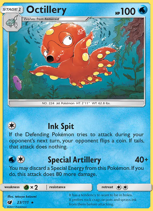 Carta Octillery 23/111 de Crimson Invasion
