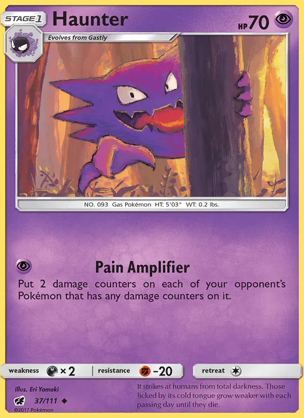 Carta Haunter 37/111 de Crimson Invasion