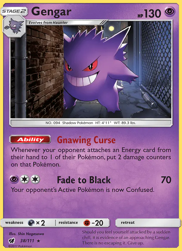 Carta Gengar 38/111 de Crimson Invasion