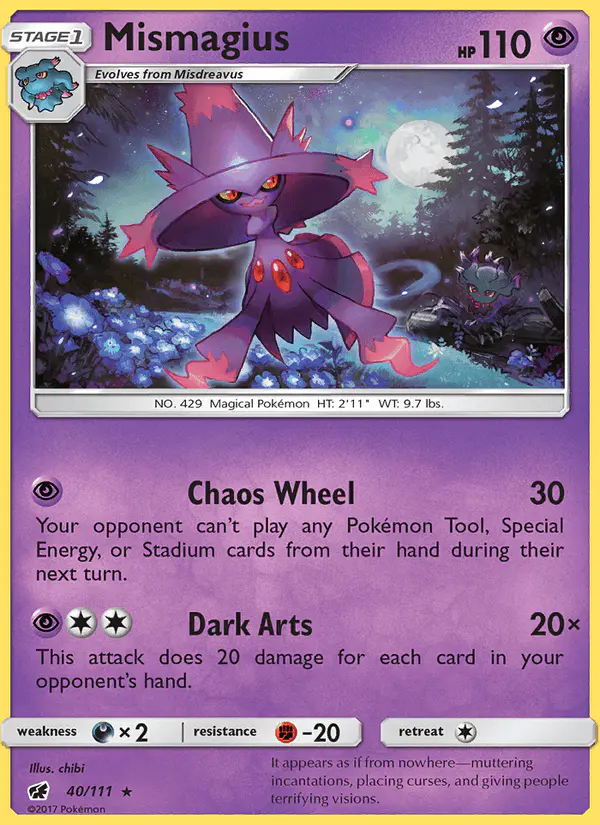 Carta Mismagius 40/111 de Crimson Invasion