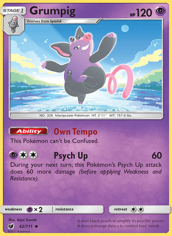 Carta Grumpig 42/111 de Crimson Invasion
