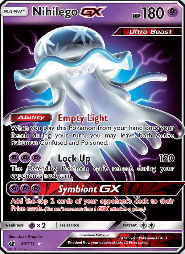Carta Nihilego GX 49/111 de Crimson Invasion