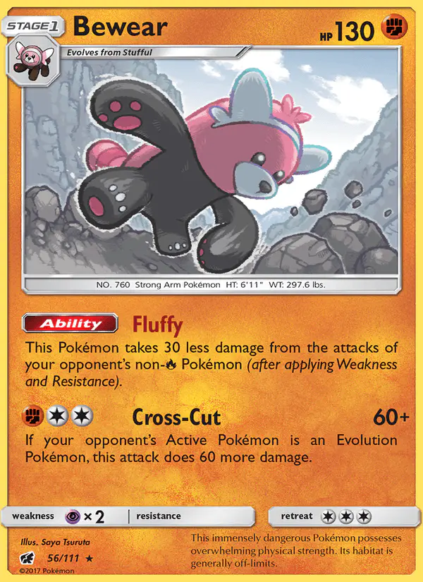 Carta Bewear 56/111 de Crimson Invasion