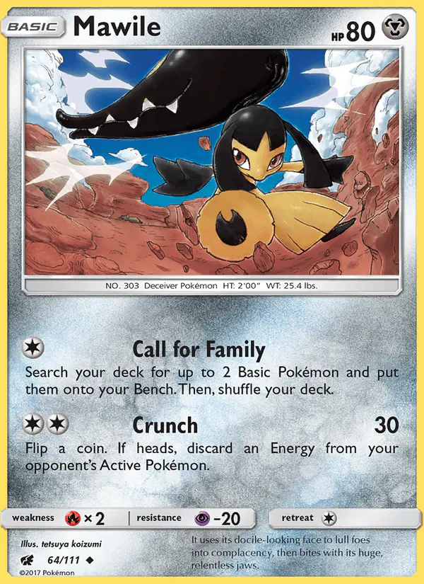 Carta Mawile 64/111 de Crimson Invasion