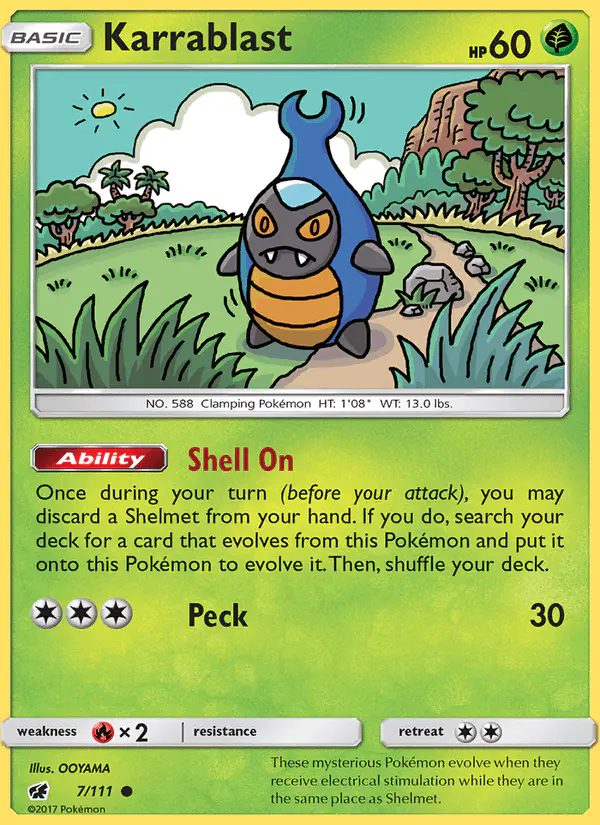 Carta Karrablast 7/111 de Crimson Invasion