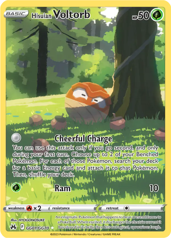 Carta Hisuian Voltorb GG01 de Crown Zenith Galarian Gallery