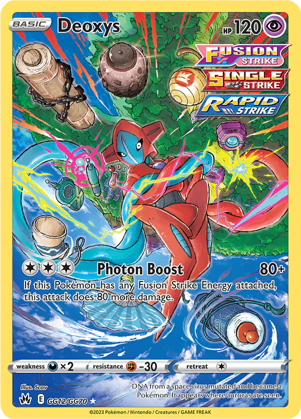 Carta Deoxys GG12 de Crown Zenith Galarian Gallery