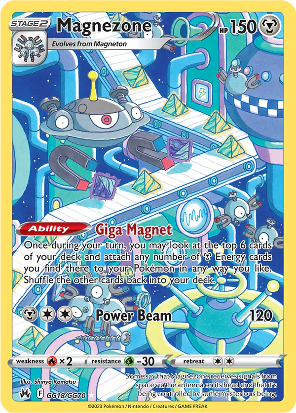 Carta Magnezone GG18 de Crown Zenith Galarian Gallery