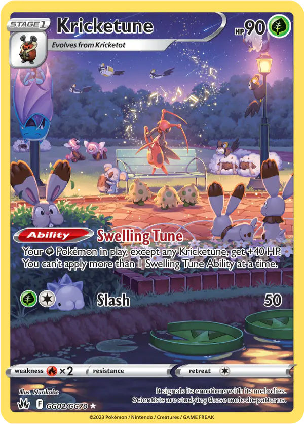Carta Kricketune GG02 de Crown Zenith Galarian Gallery