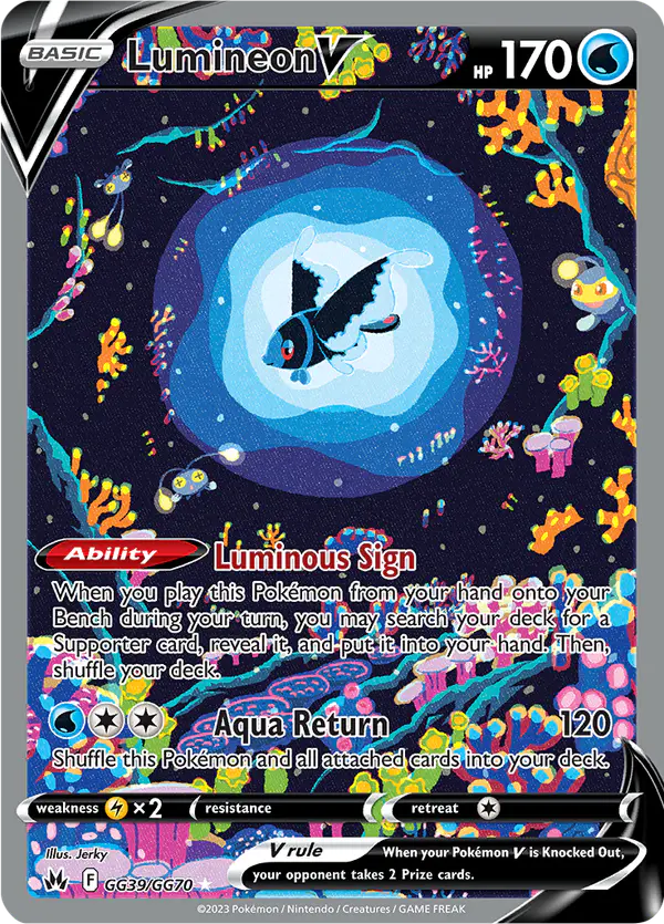 Carta Lumineon V GG39 de Crown Zenith Galarian Gallery