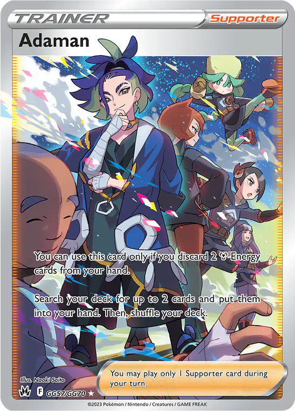Carta Adaman GG57 de Crown Zenith Galarian Gallery