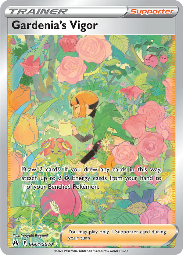 Carta Gardenia's Vigor GG61 de Crown Zenith Galarian Gallery
