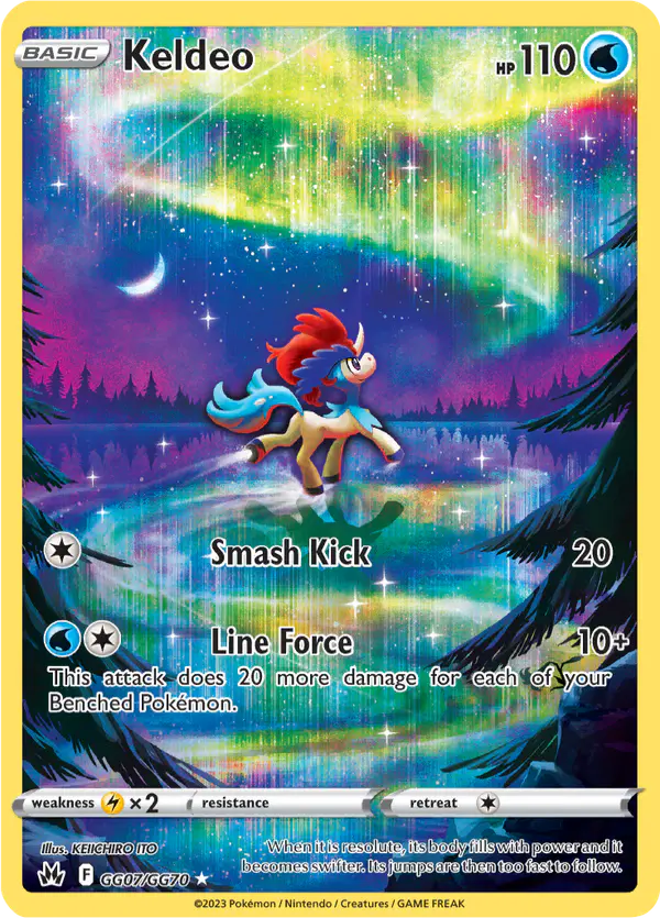 Carta Keldeo GG07 de Crown Zenith Galarian Gallery