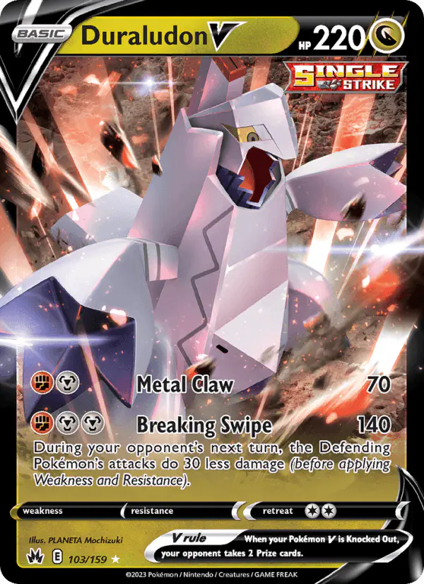 Carta Duraludon V 103/159 de Crown Zenith
