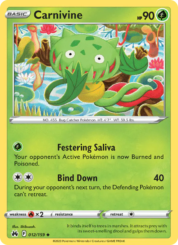Carta Carnivine 012/159 de Crown Zenith