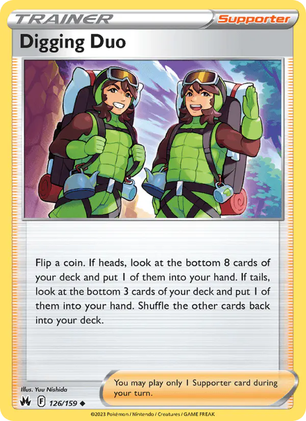 Carta Digging Duo 126/159 de Crown Zenith