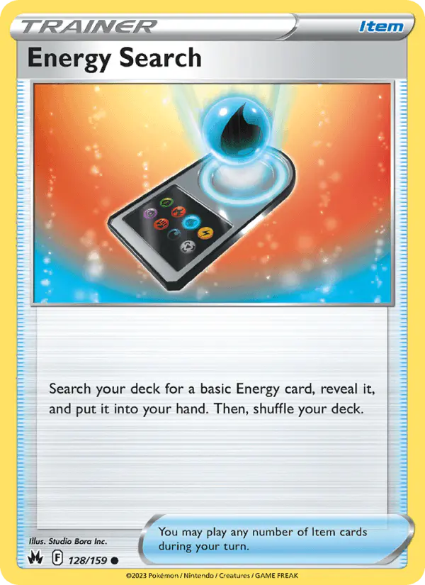 Carta Energy Search 128/159 de Crown Zenith