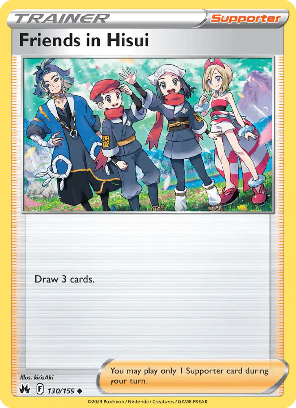 Carta Friends in Hisui 130/159 de Crown Zenith