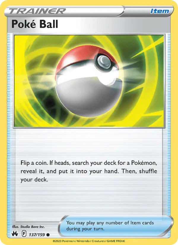 Carta Poké Ball 137/159 de Crown Zenith