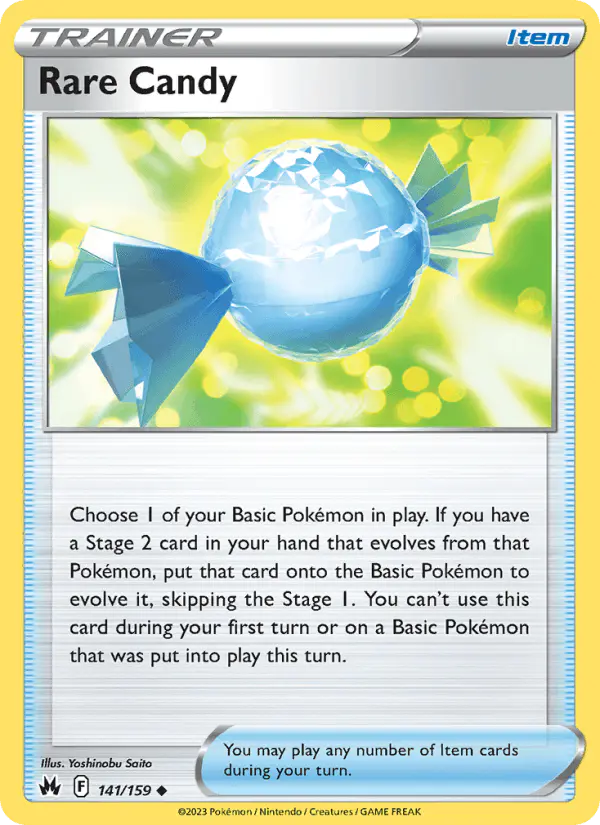 Carta Rare Candy 141/159 de Crown Zenith