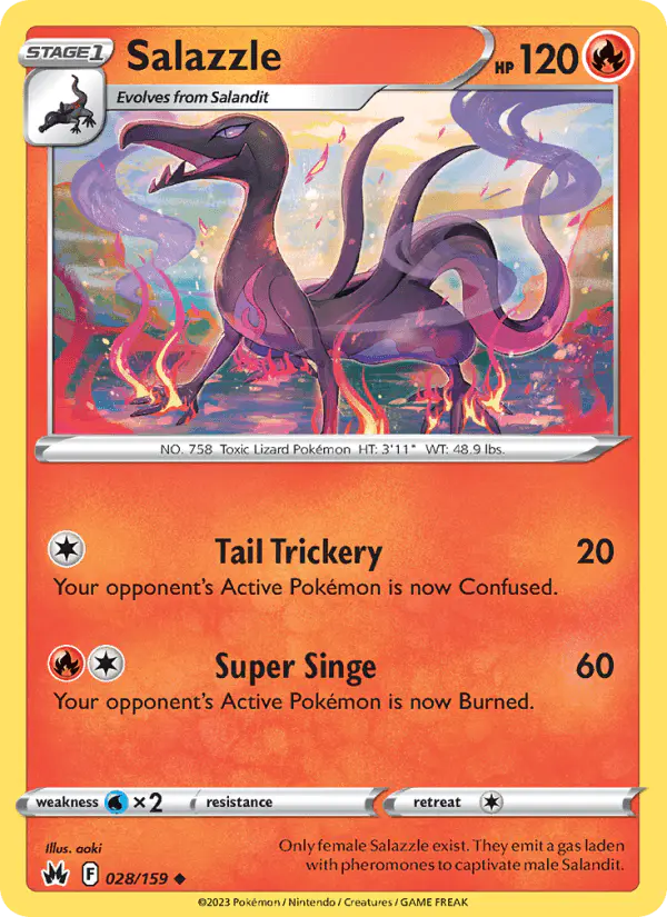 Carta Salazzle 028/159 de Crown Zenith