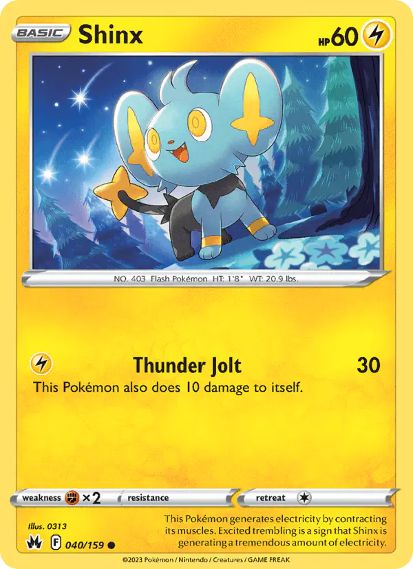 Carta Shinx 040/159 de Crown Zenith