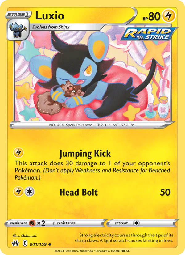Carta Luxio 041/159 de Crown Zenith
