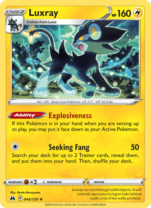 Carta Luxray 044/159 de Crown Zenith