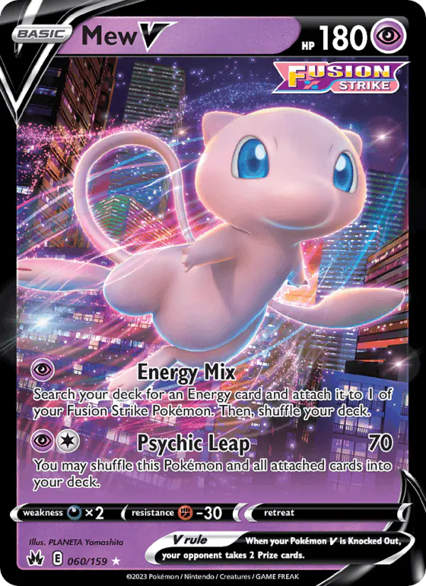 Carta Mew V 060/159 de Crown Zenith