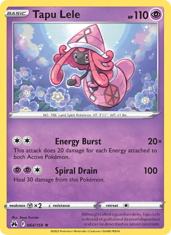 Carta Tapu Lele 064/159 de Crown Zenith