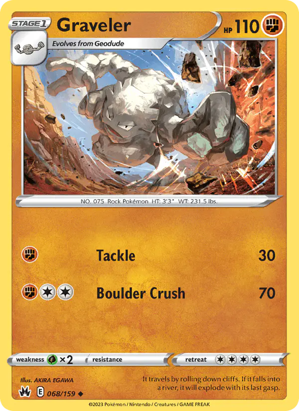 Carta Graveler 068/159 de Crown Zenith