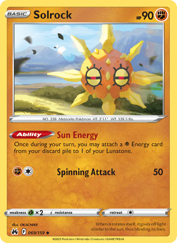 Carta Solrock 069/159 de Crown Zenith