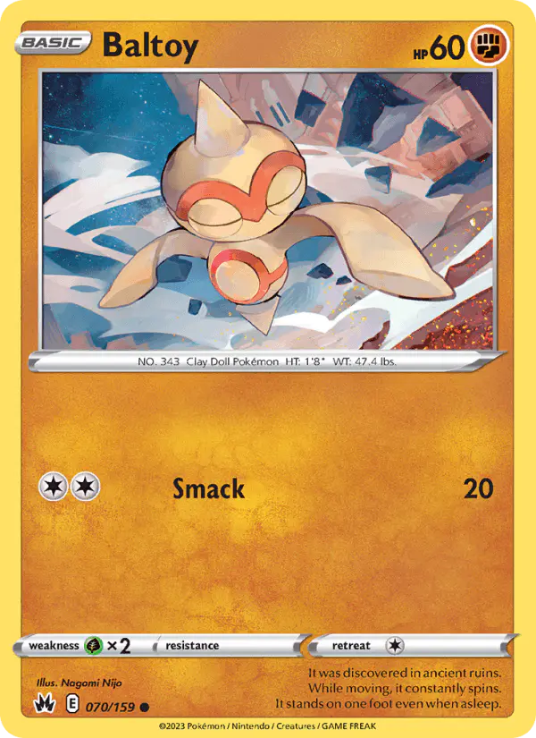 Carta Baltoy 070/159 de Crown Zenith