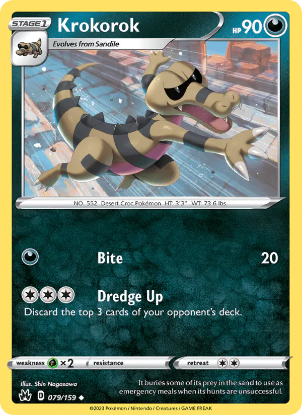Carta Krokorok 079/159 de Crown Zenith