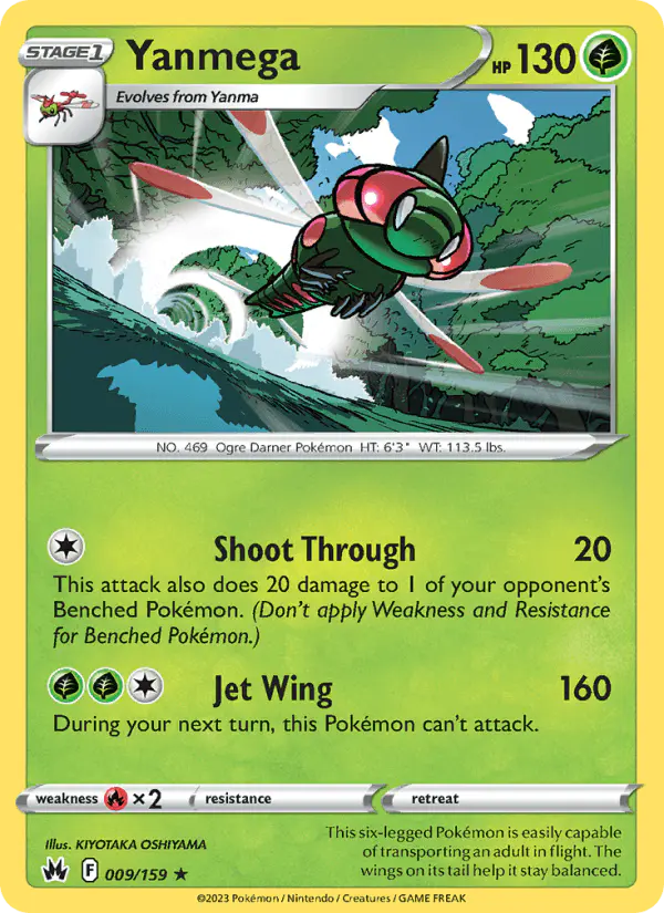 Carta Yanmega 009/159 de Crown Zenith