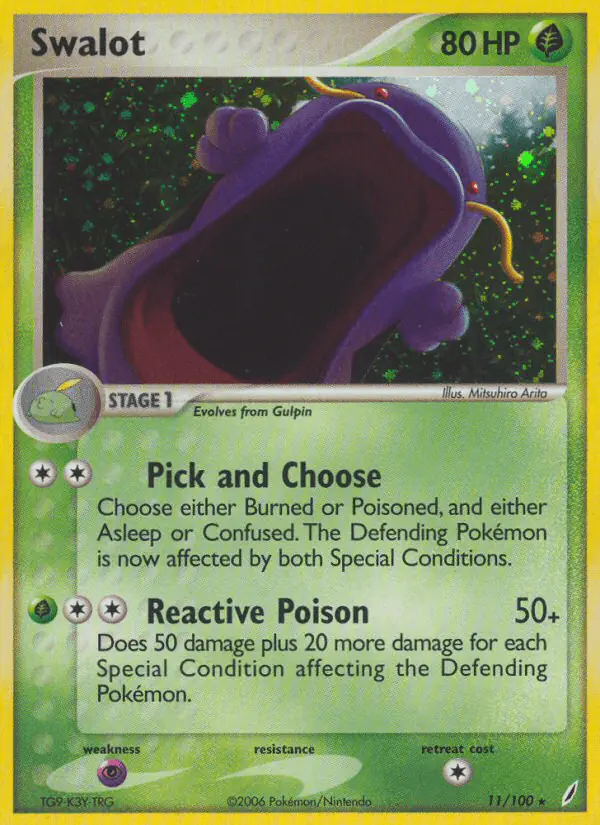 Carta Swalot 11/100 de Crystal Guardians