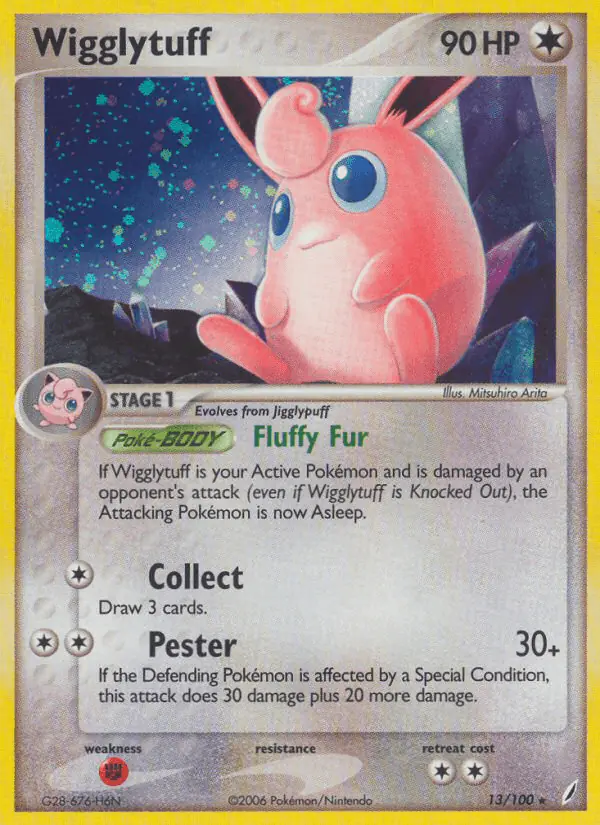 Carta Wigglytuff 13/100 de Crystal Guardians