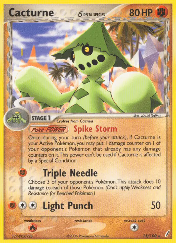 Carta Cacturne δ 15/100 de Crystal Guardians