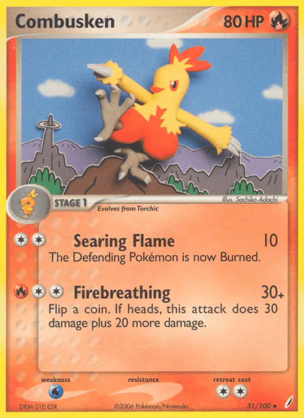 Carta Combusken 31/100 de Crystal Guardians