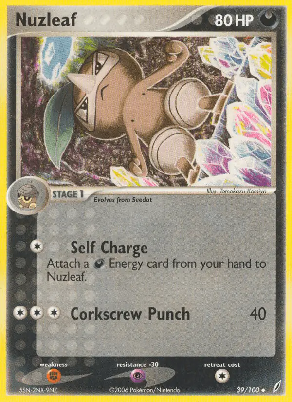 Carta Nuzleaf 39/100 de Crystal Guardians