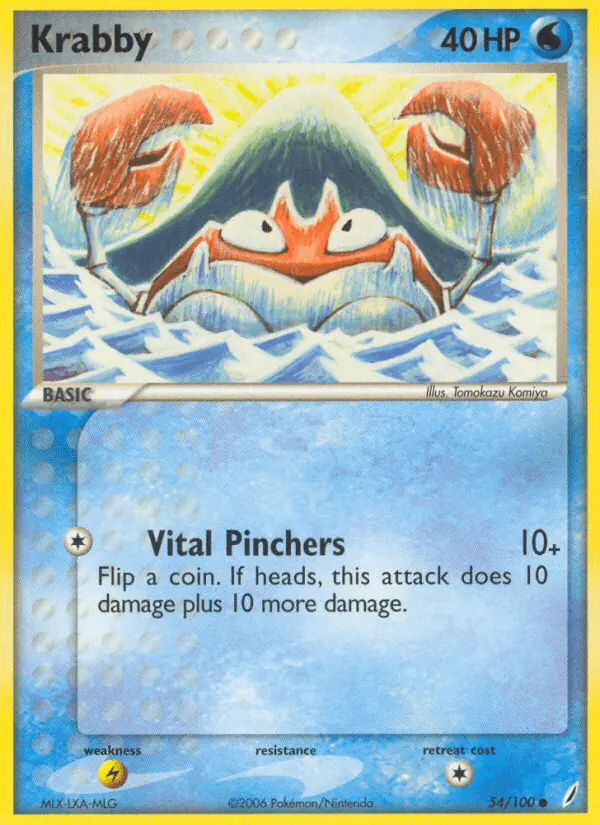 Carta Krabby 54/100 de Crystal Guardians