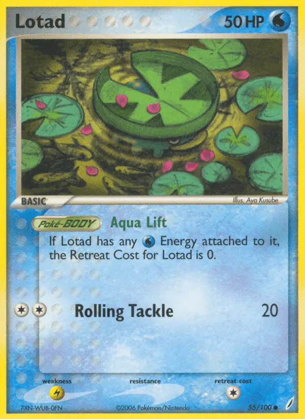Carta Lotad 55/100 de Crystal Guardians