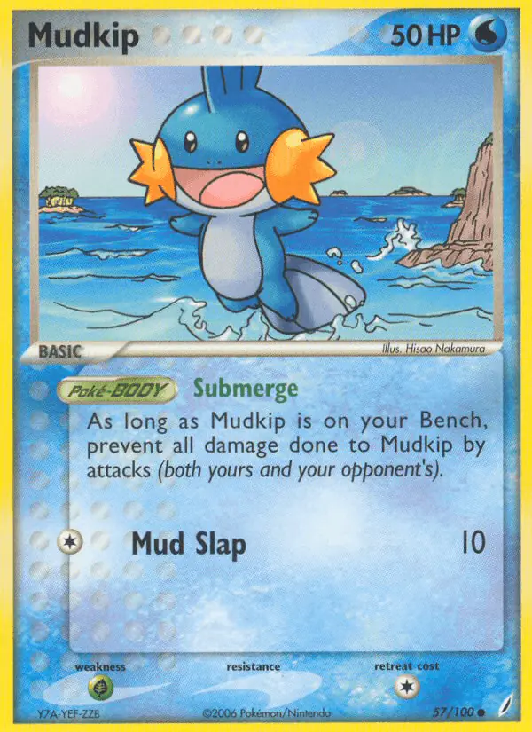 Carta Mudkip 57/100 de Crystal Guardians